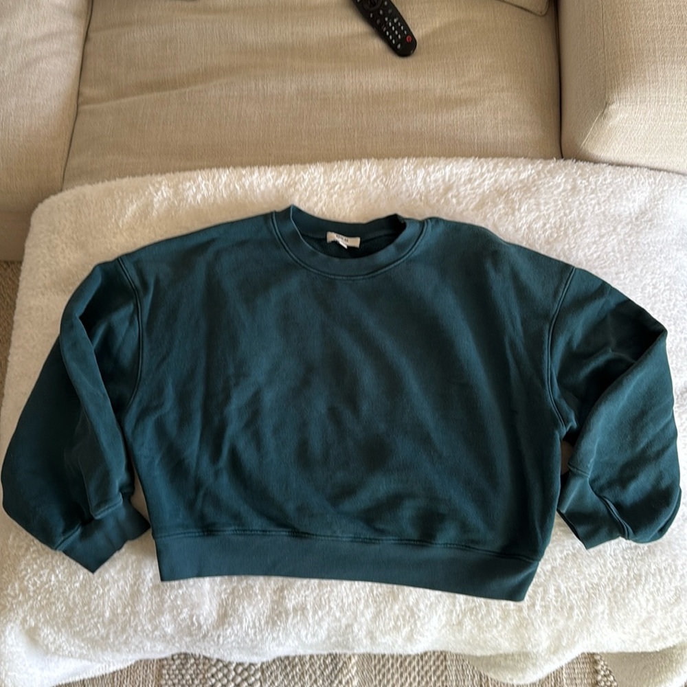 AGOLDE green size medium cropped sweatshirt